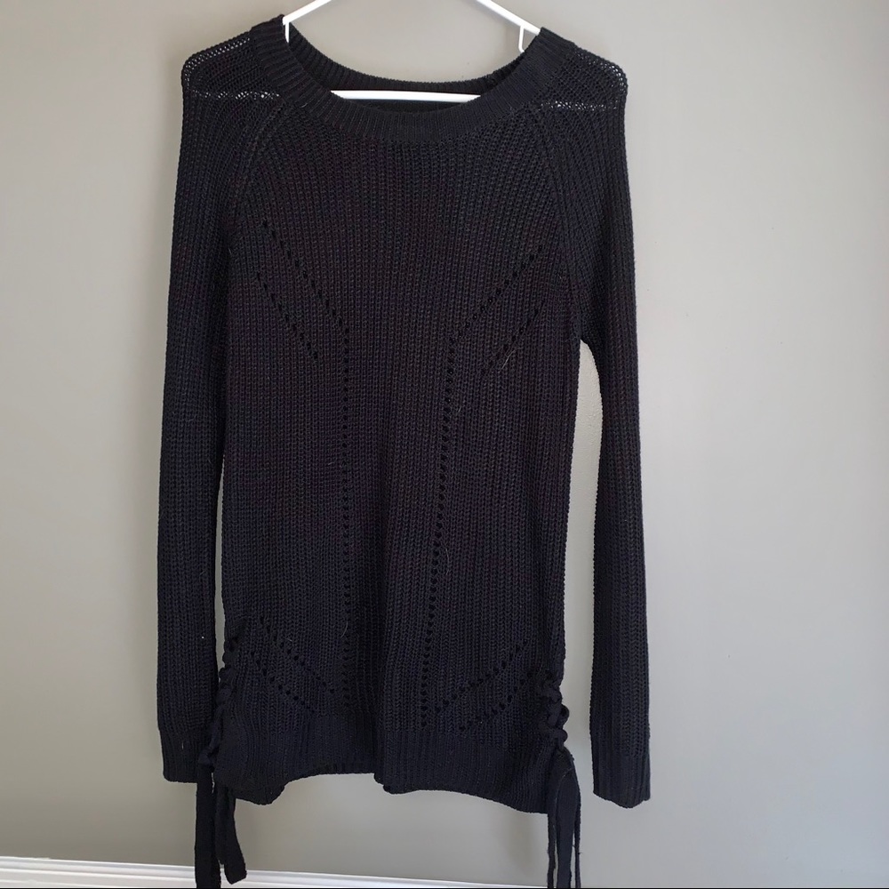 Black Knitted Sweater